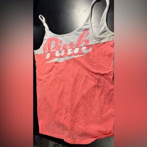 PINK Victoria's Secret Coral and White Top